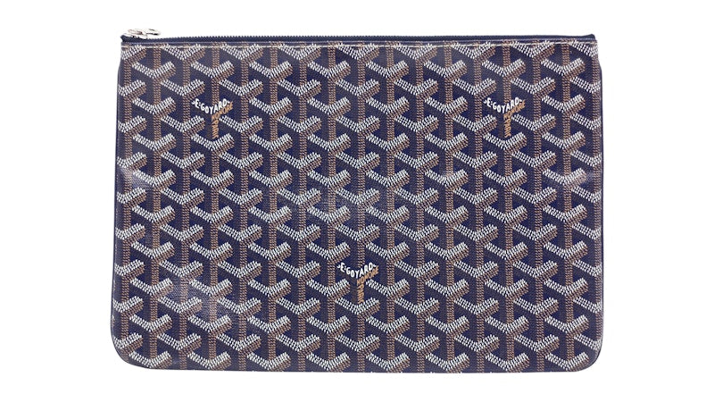 Goyard Senat Pouch MM Navy Blue