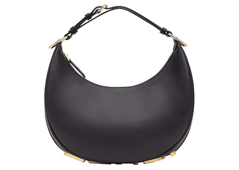 Fendi by Marc Jacobs Fendigraphy Small Black Leather Bag