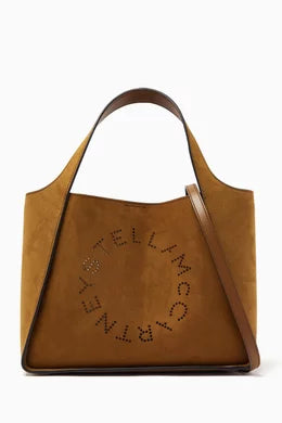 Stella Mccartney Logo Crossbody Tote Bag in Alter Suede