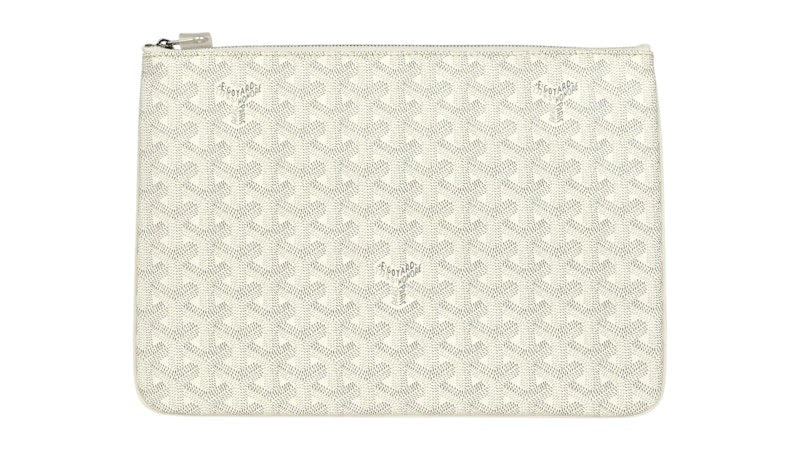 Goyard Senat Pouch MM White