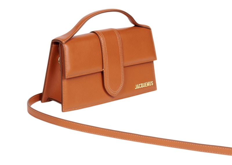 Jacquemus Le Grand Bambino Crossbody Flap Bag Light Brown