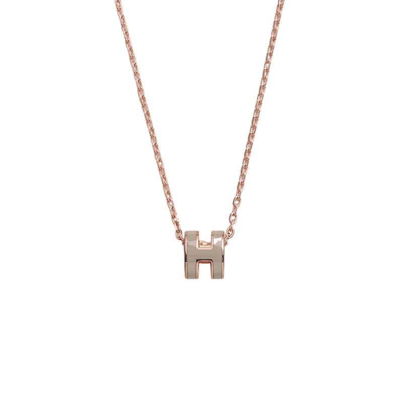 Hermes Mini Pop H Pendant Marron Glace