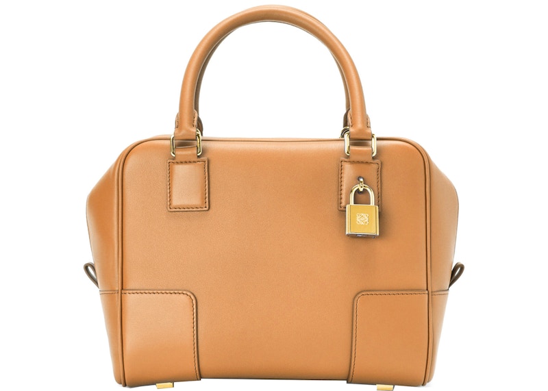 LOEWE Amazona 19 Square Bag in Nappa Calfskin Warm Desert