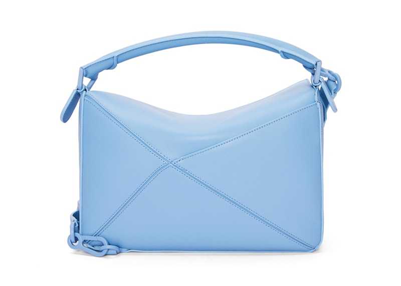 LOEWE Puzzle Bag In Satin Calfskin Olympic Blue