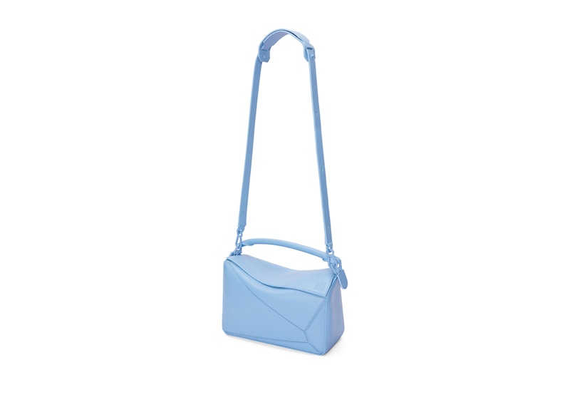 LOEWE Puzzle Bag In Satin Calfskin Olympic Blue