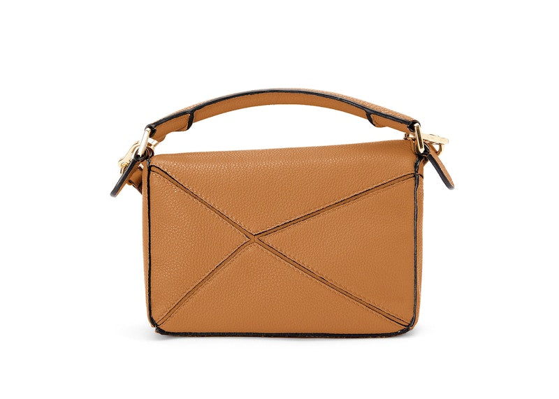LOEWE Mini Puzzle Bag In Soft Grained Calfskin Light Caramel