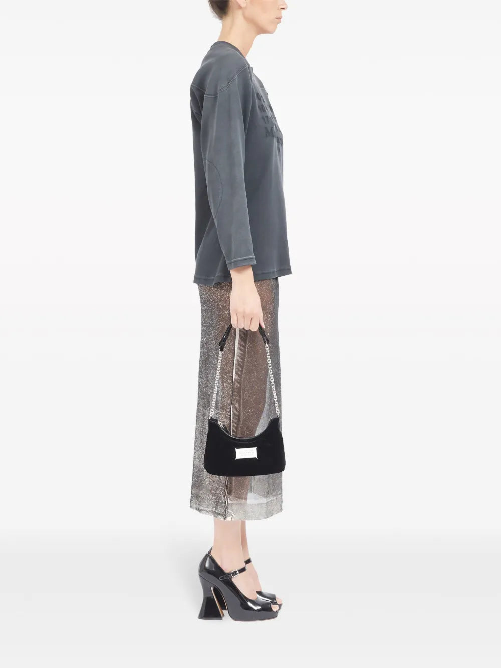 Glam Slam velvet shoulder bag
