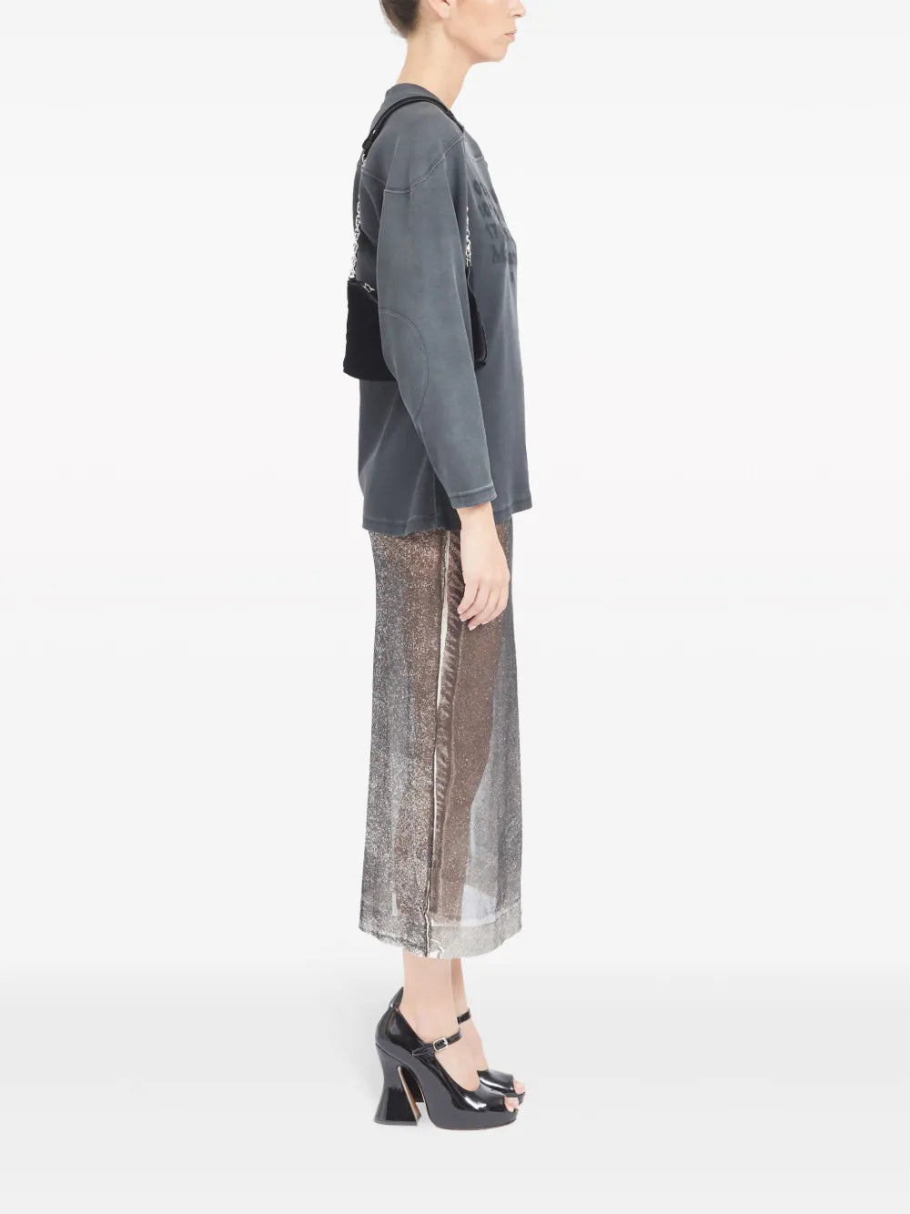 Glam Slam velvet shoulder bag