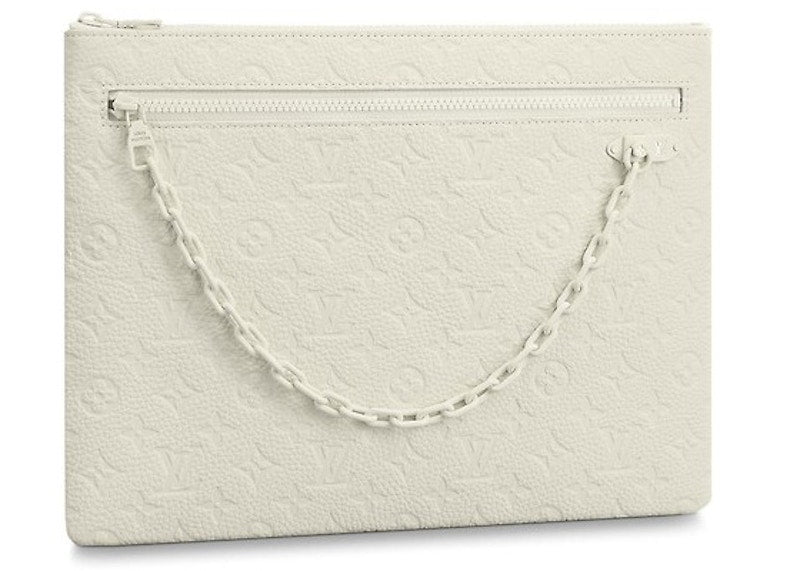 Louis Vuitton A4 Pouch Monogram White