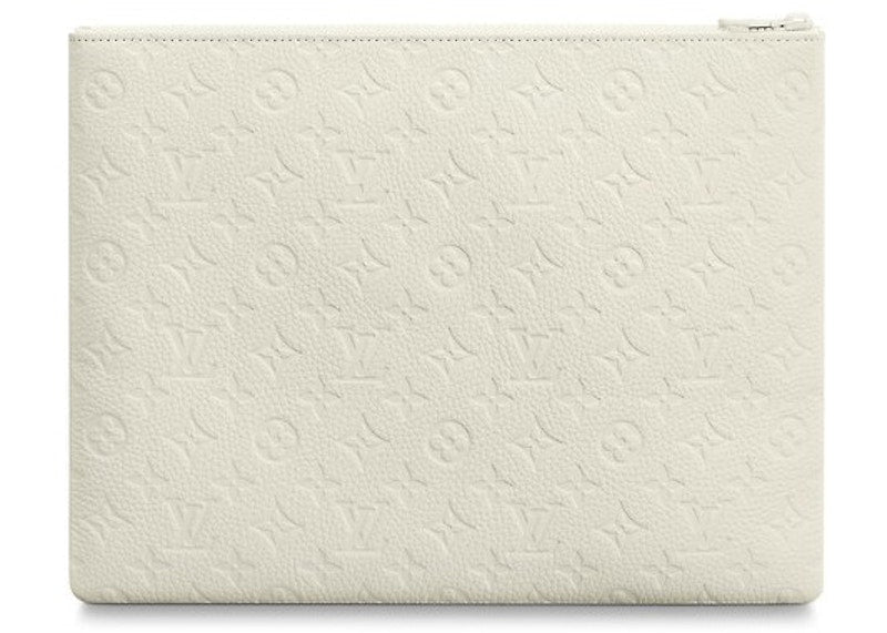 Louis Vuitton A4 Pouch Monogram White
