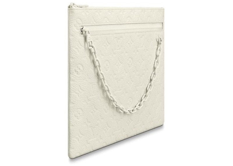 Louis Vuitton A4 Pouch Monogram White