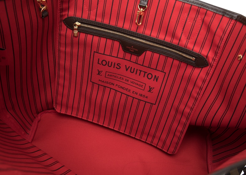 Louis Vuitton Neo Neverfull Damier Ebene GM Cerise Lining