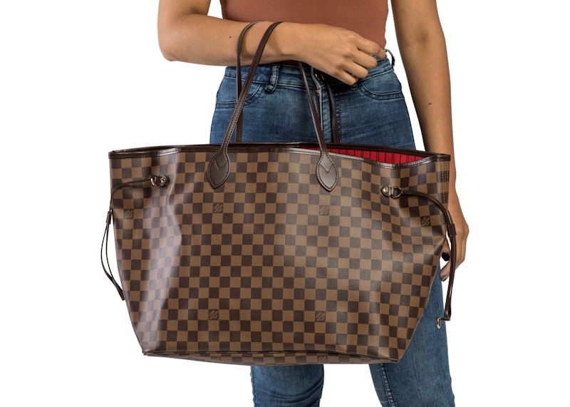 Louis Vuitton Neo Neverfull Damier Ebene GM Cerise Lining