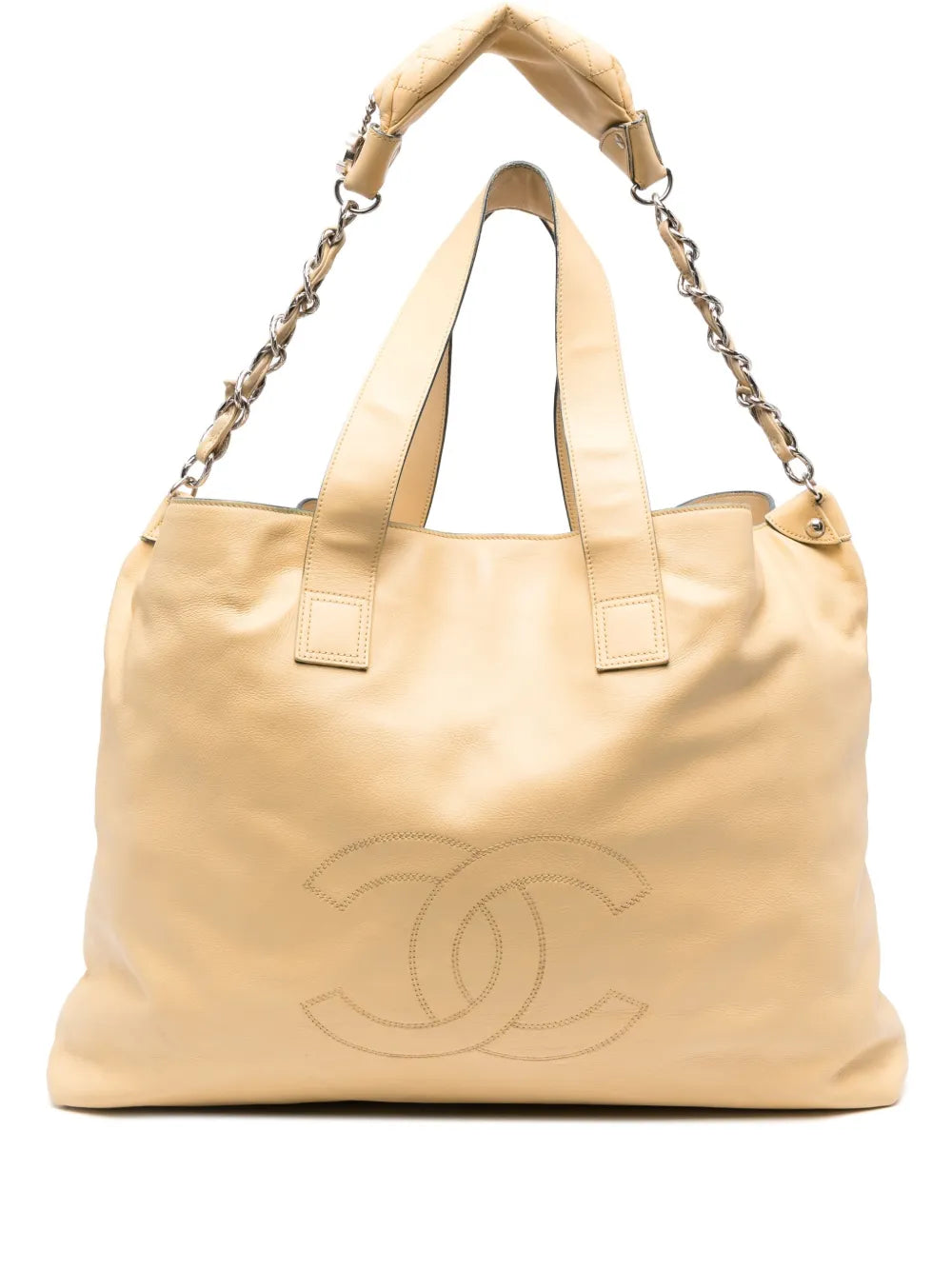 large Edgy leather tote bag
