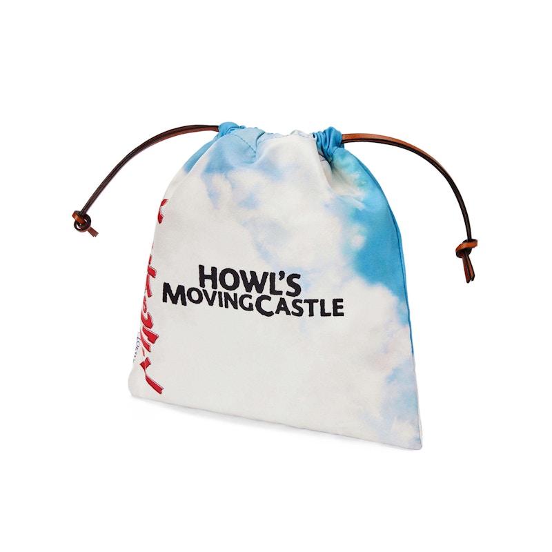 LOEWE x Howls Moving Castle Drawstring Pouch In Canvas Multicolor