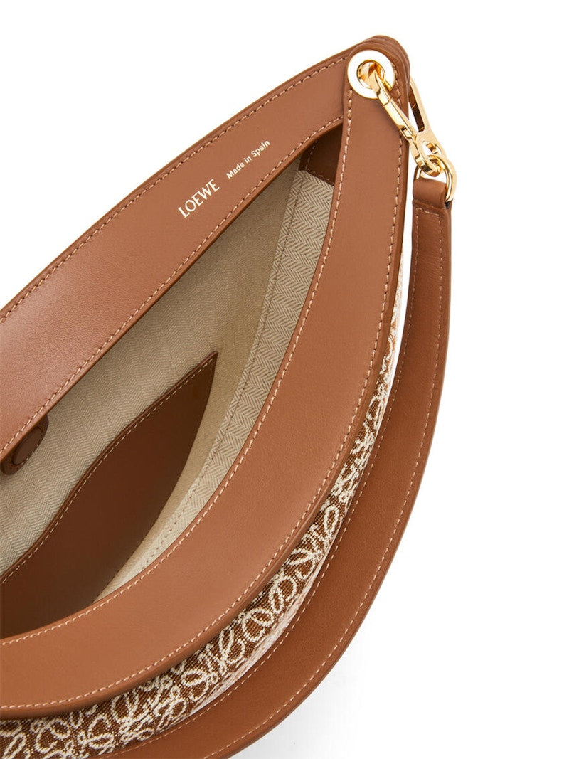 LOEWE Luna Shoulder Bag Anagram Jacquard Tan/Pecan