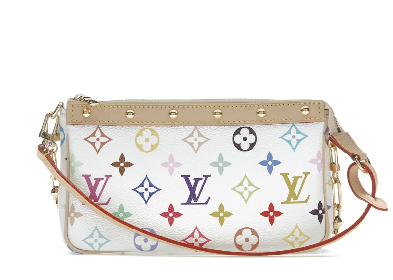 Louis Vuitton x Takashi Murakami Pochette Accessoires White Multicolored