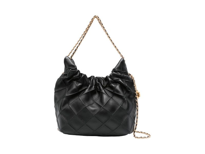 Tory Burch Fleming Mini Hobo Bag Black