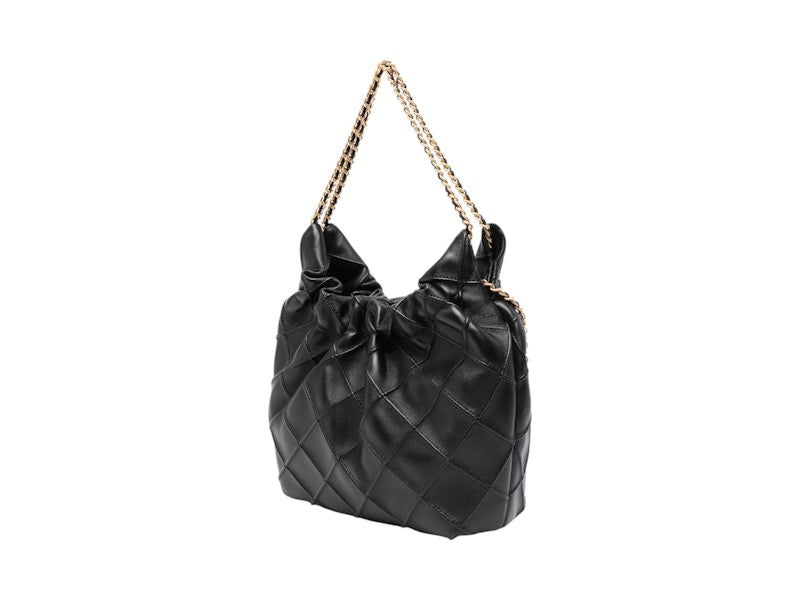 Tory Burch Fleming Mini Hobo Bag Black