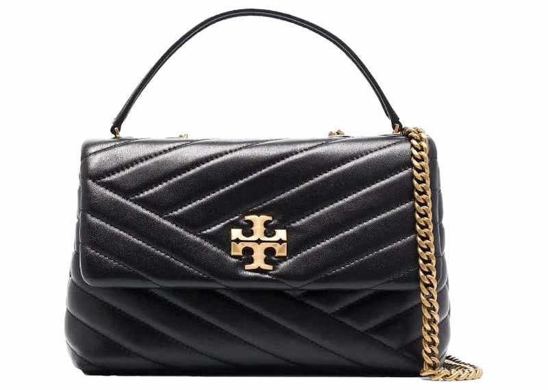 Tory Burch Kira Chevron Small Convertible Shoulder Bag Black