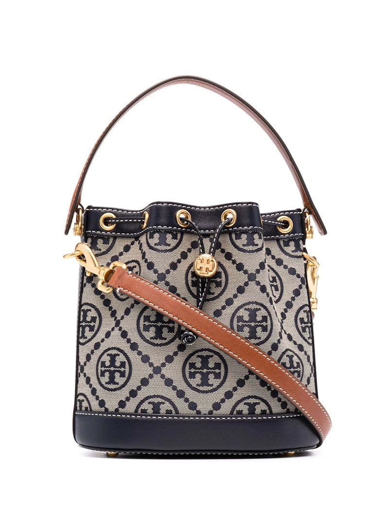 Tory Burch T Monogram Bucket Bag Tory Navy
