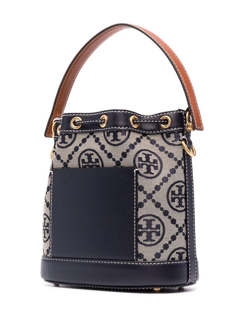Tory Burch T Monogram Bucket Bag Tory Navy