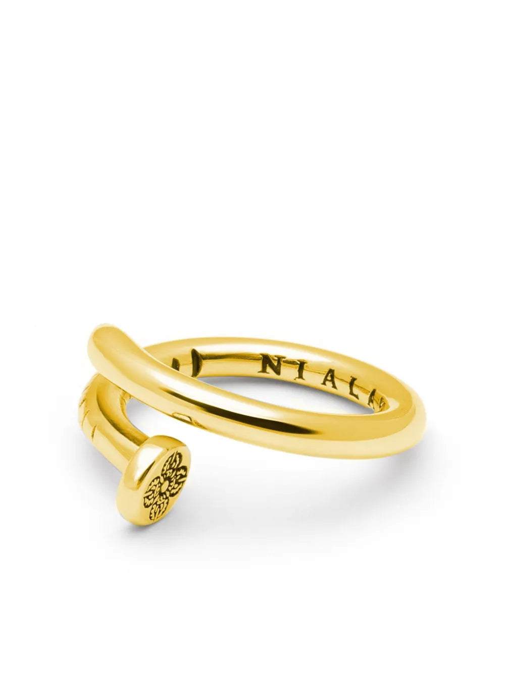 Dorje engraved nail ring