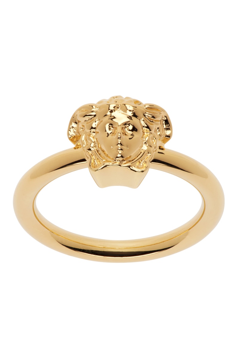 Versace Medusa Head Ring Gold