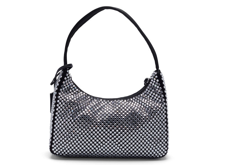 Prada Re-Edition 2000 Crystal Mini Bag Black