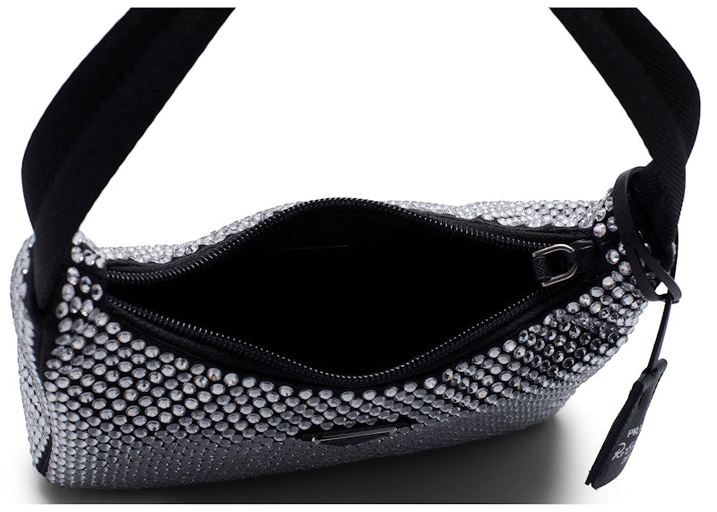 Prada Re-Edition 2000 Crystal Mini Bag Black