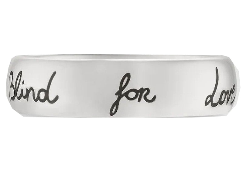 Gucci Blind For Love Ring Silver