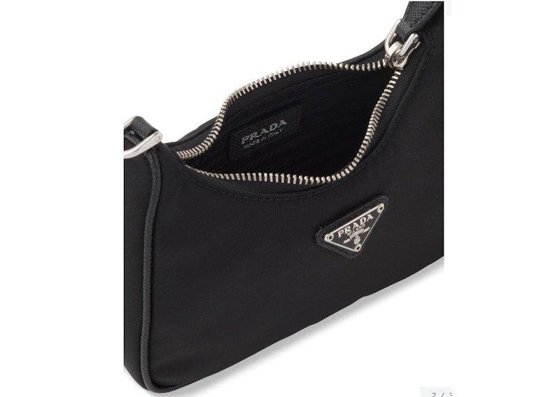 Prada Re-Edition Shoulder Bag Mini Nylon Black