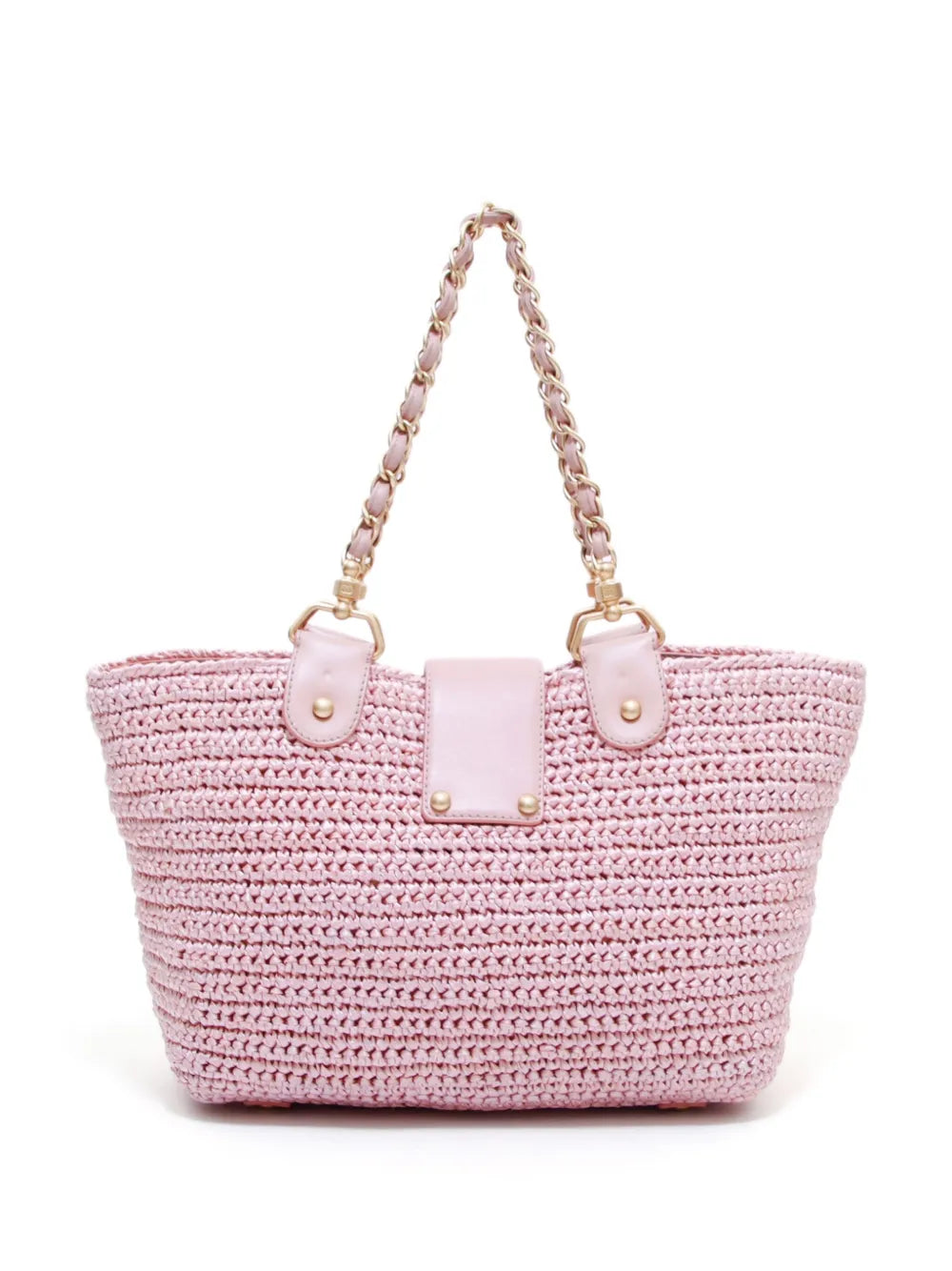 2005 CC raffia tote bag