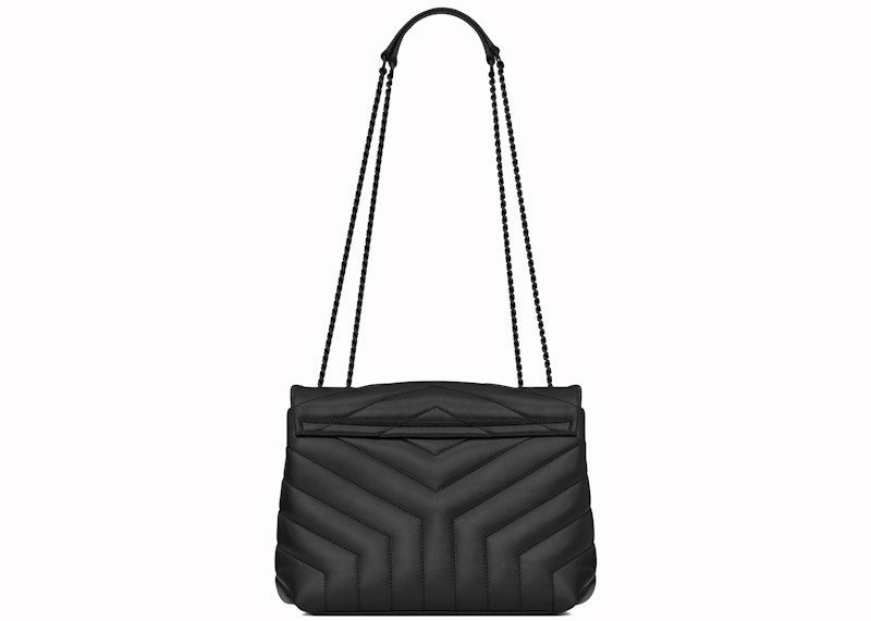 Saint Laurent Loulou Matelasse Calfskin Black-tone Small Black
