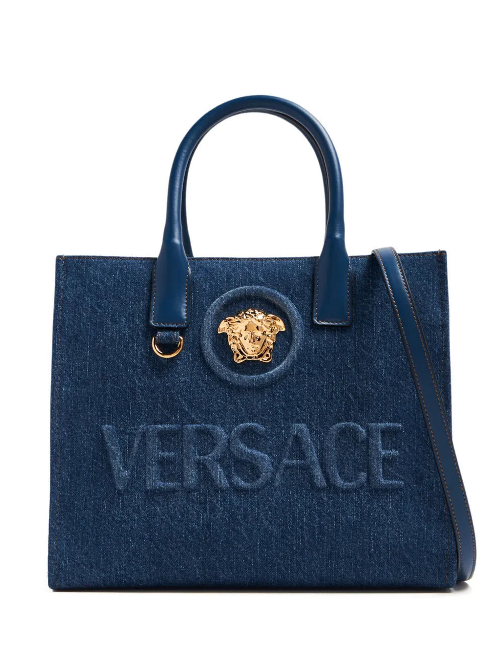 La Medusa denim tote bag