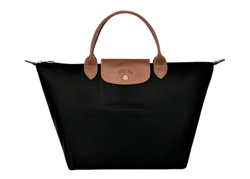 Longchamp Le Pliage Top Handle Bag M Black