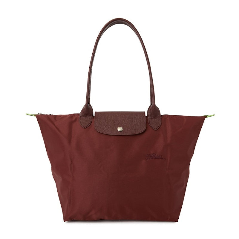 Longchamp Le Pliage Green L Shoulder Bag Wine
