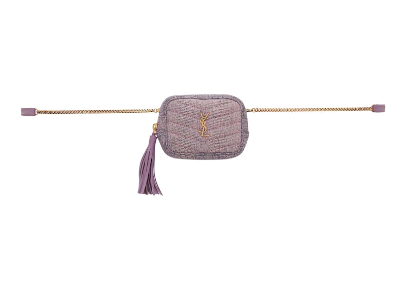 Saint Laurent Baby Lou Belt Bag Washed Purple