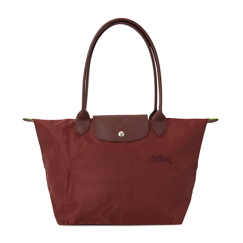 Longchamp Le Pliage Green M Shoulder Bag Wine
