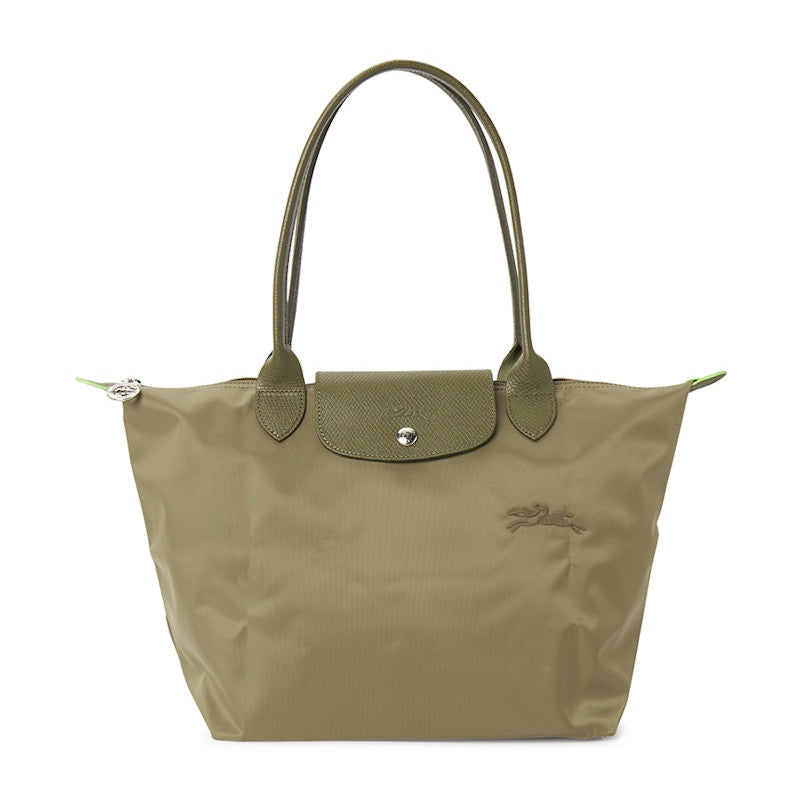Longchamp Le Pliage Green M Shoulder Bag Khaki