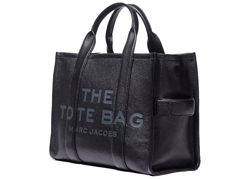 Marc Jacobs The Leather Tote Bag Medium Black