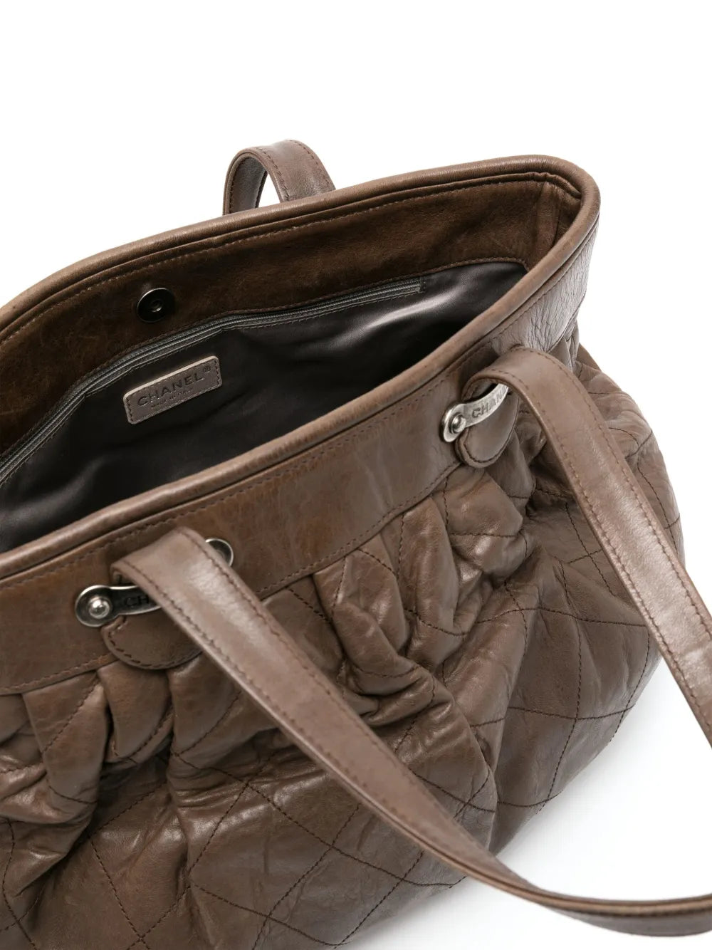 2006-2008 diamond-quilted leather tote bag