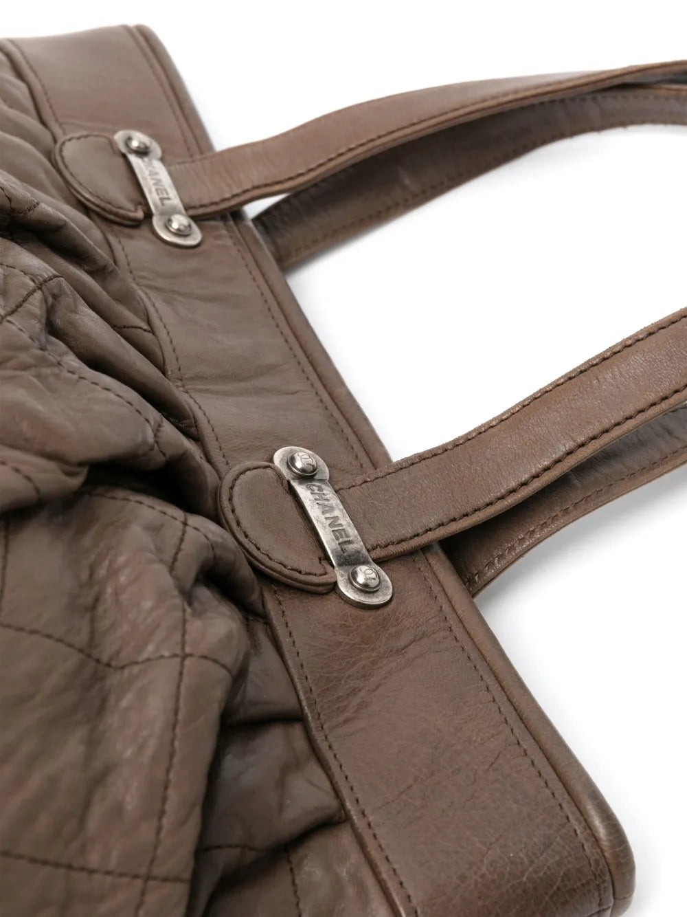 2006-2008 diamond-quilted leather tote bag