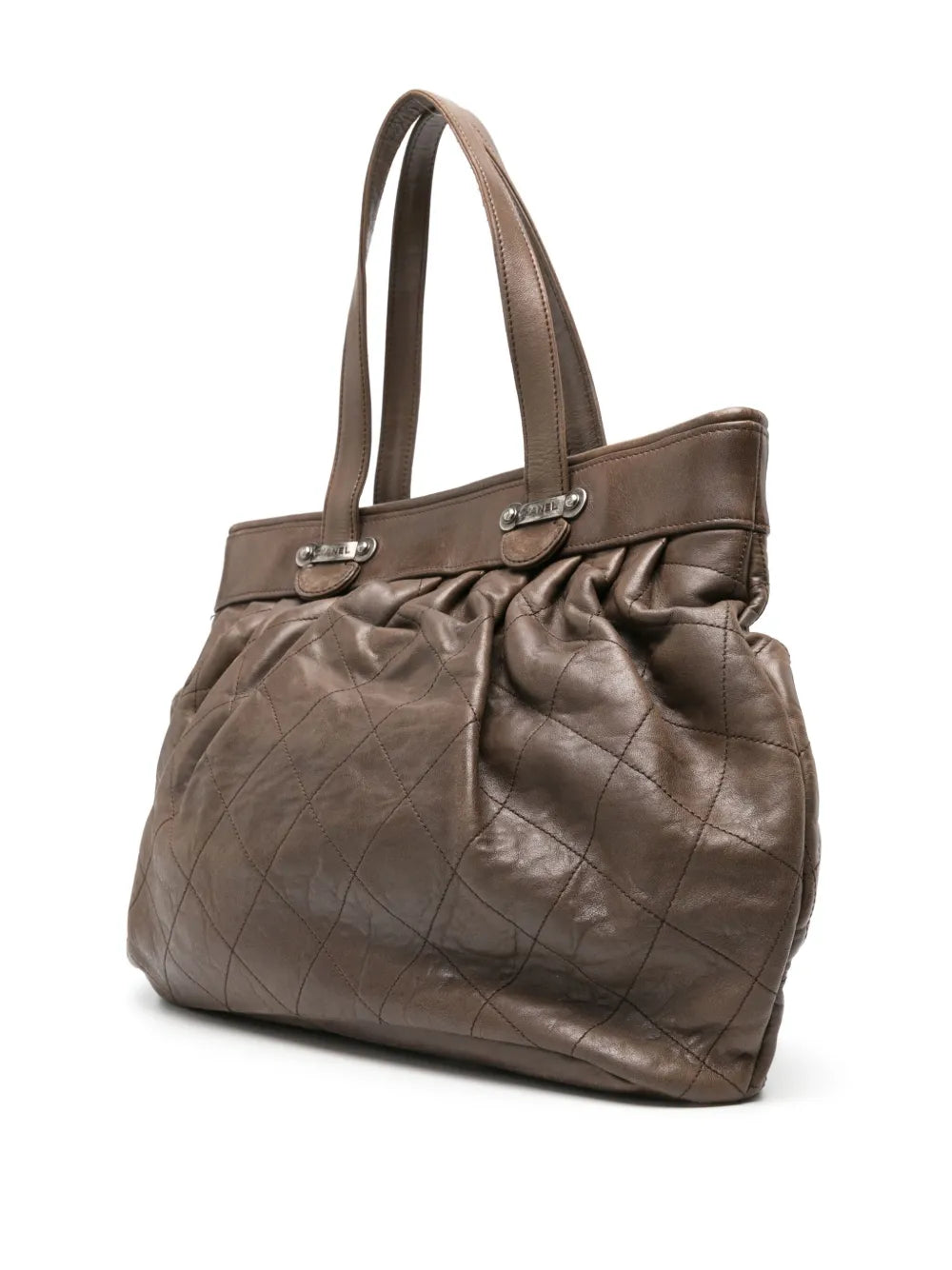 2006-2008 diamond-quilted leather tote bag
