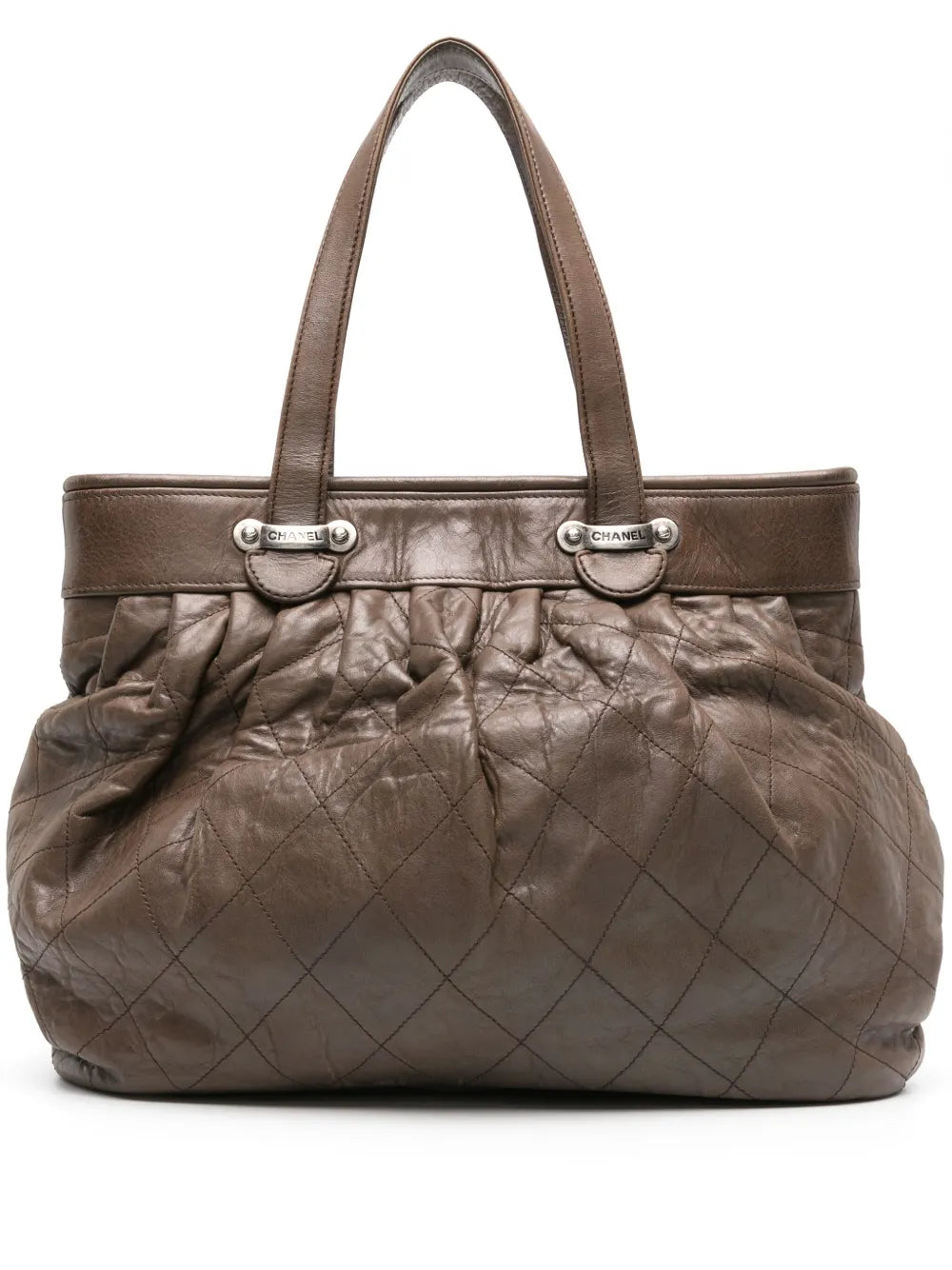 2006-2008 diamond-quilted leather tote bag
