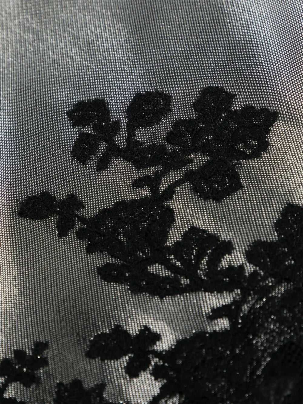 lace-trim lurex slip dress