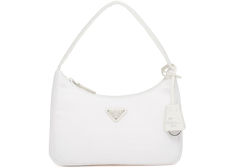 Prada Re-Edition 2000 Nylon Mini Bag White