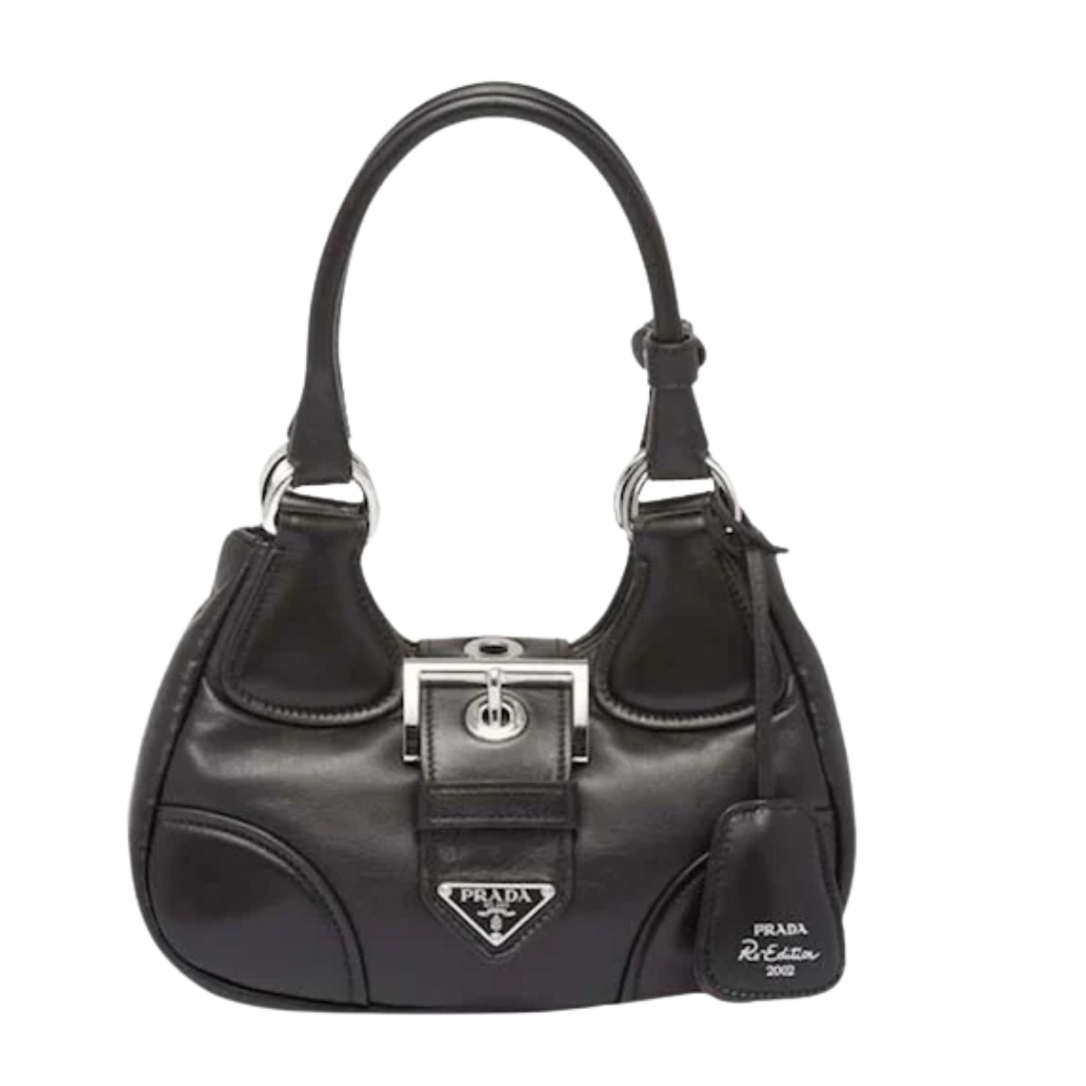 Prada Moon Padded Nappa-Leather Bag Black