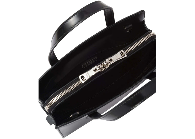 Prada Re-Edition 1995 Brushed-Leather Mini Handbag Black