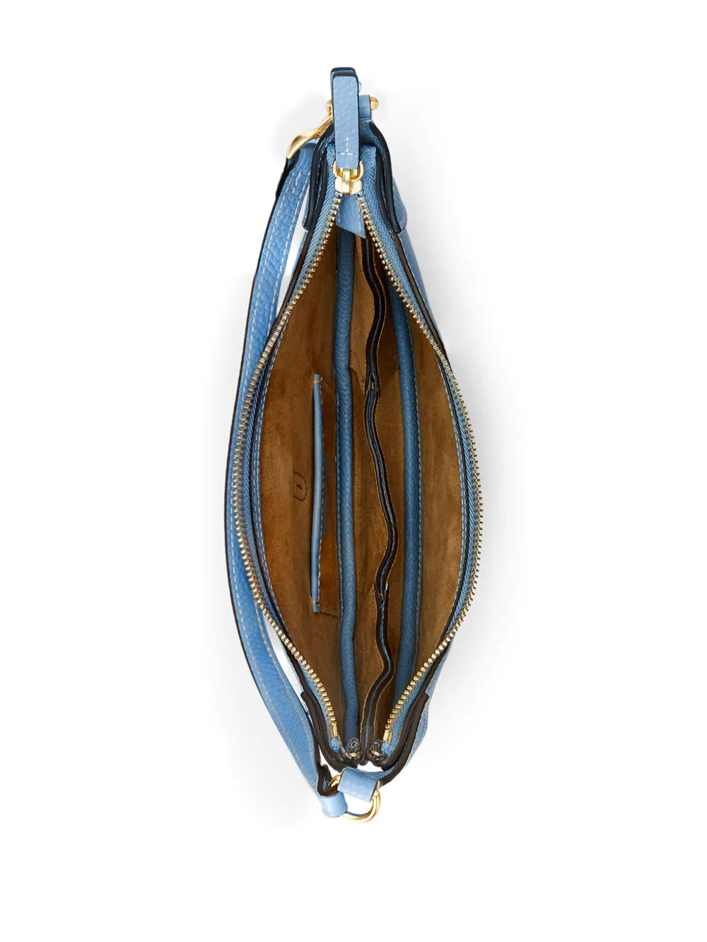 small logo-charm leather shoulder bag